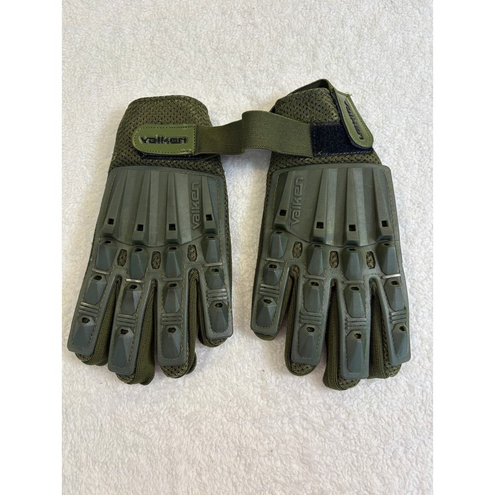 Valken Tactical Paintball Gloves Olive Drab‎ Green Armored Full Finger Medium